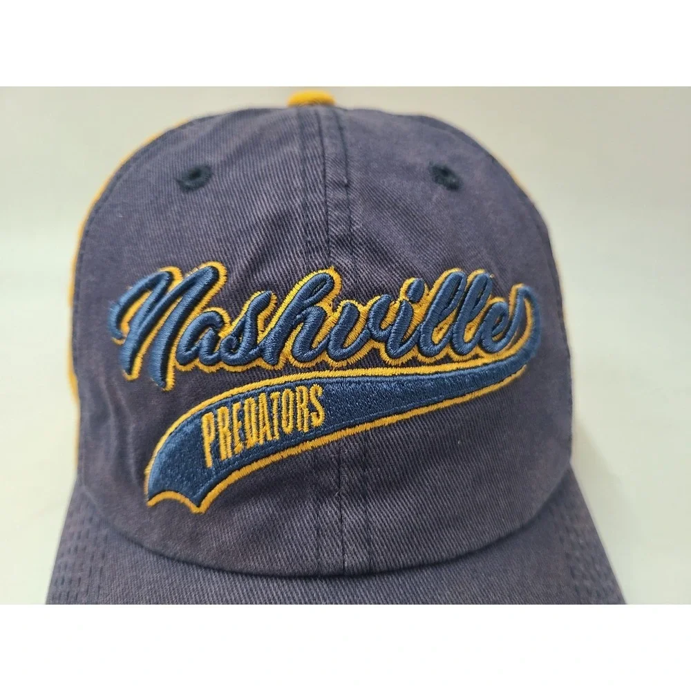 Youth Nashville Predators Strapback Adjustable Hat Cap Boy Girl NHL‎ Blue Yellow